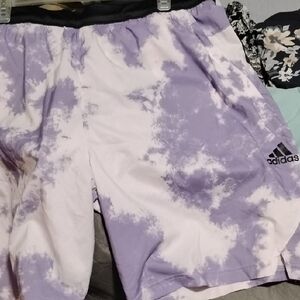 Adidas MensPurple Tie-Dye Shorts